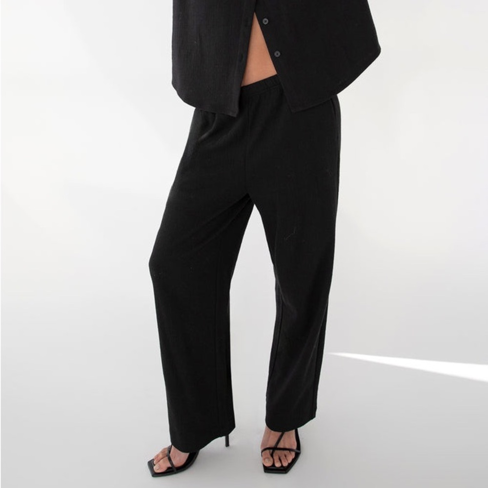 Oak + Fort Black Dress Pants